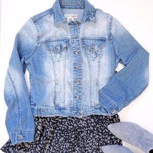 Paris Blues Denim Jacket Retro Cropped